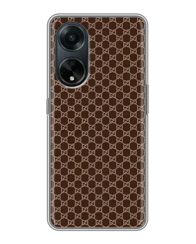 Чохол для OPPO A98 з картинкою «Gucci — шоколадна сітка» Чохол для OPPO A98 з картинкою «Gucci — шоколадна сітка»