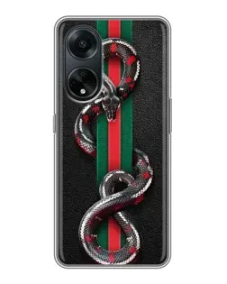 Чохол для OPPO A98 з картинкою «Gucci — змія на смузі»