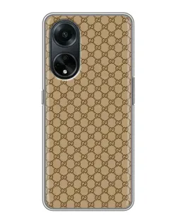 Чохол для OPPO A98 з картинкою «Gucci — класичний беж»
