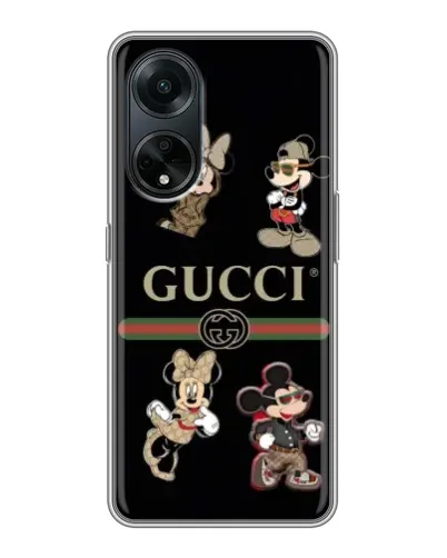 Чохол для OPPO A98 з картинкою «Gucci — герої Disney та монограма» Чохол для OPPO A98 з картинкою «Gucci — герої Disney та монограма»