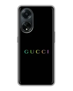 Чохол для OPPO A98 з картинкою «Gucci — неоновий мінімалізм»