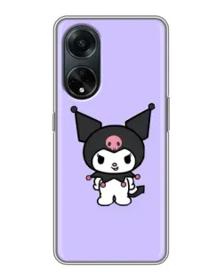 Чехол для OPPO A98 с картинкой «Kuromi — нежный фиолетовый»
