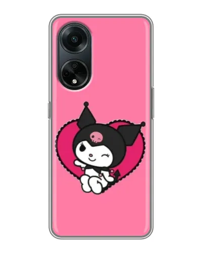 Чехол для OPPO A98 с картинкой «Kuromi — любовь в сердце»