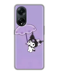 Чехол для OPPO A98 с картинкой «Kuromi с зонтиком»