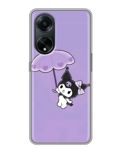 Чехол для OPPO A98 с картинкой «Kuromi с зонтиком»