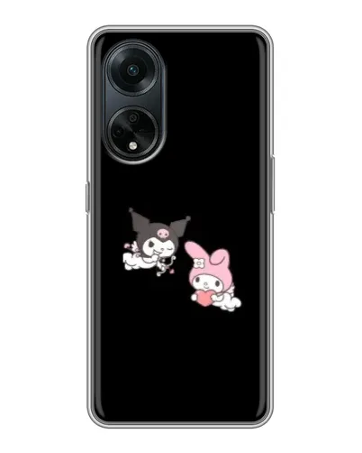 Чехол для OPPO A98 с картинкой «My Melody и Kuromi»