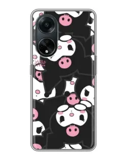 Чехол для OPPO A98 с картинкой «Паттерн голов Куроми»