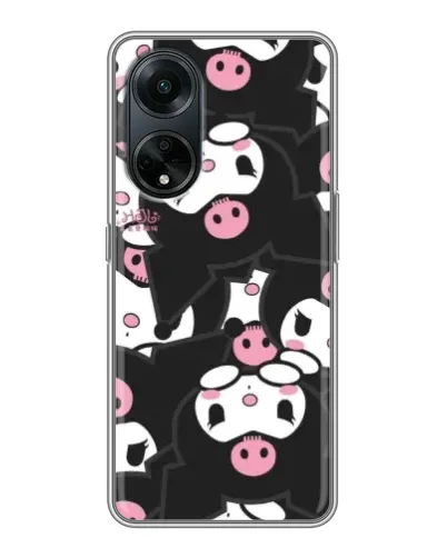 Чехол для OPPO A98 с картинкой «Паттерн голов Куроми»