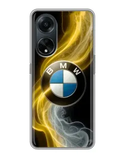 Чохол для OPPO A98 з картинкою «Золотистий дим BMW»