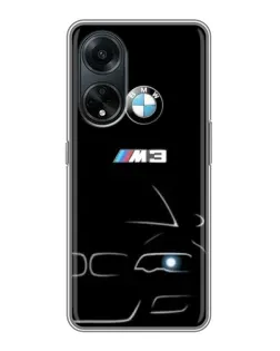 Чохол для OPPO A98 з картинкою «Мінімалістичний принт BMW M3»