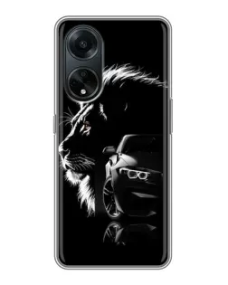 Чохол для OPPO A98 з картинкою «BMW та лев»
