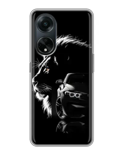 Чохол для OPPO A98 з картинкою «BMW та лев» Чохол для OPPO A98 з картинкою «BMW та лев»