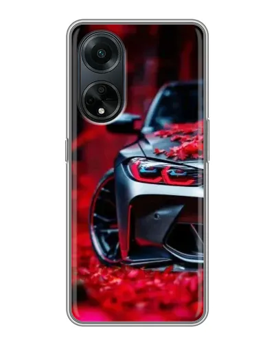 Чохол для OPPO A98 з картинкою «Спортивна BMW та квіти» Чохол для OPPO A98 з картинкою «Спортивна BMW та квіти»