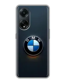 Чохол для OPPO A98 з картинкою «Логотип BMW — мінімалізм»