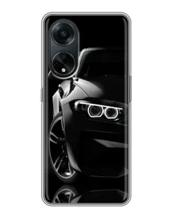 Чохол для OPPO A98 з картинкою «Чорна BMW — профіль» Чохол для OPPO A98 з картинкою «Чорна BMW — профіль»