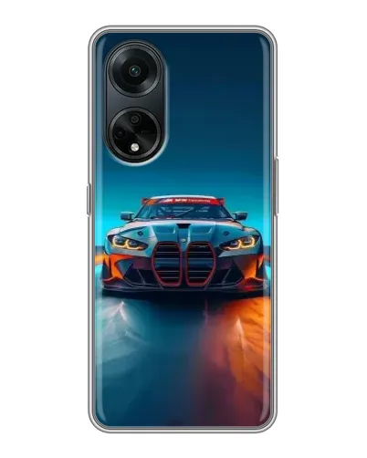 Чохол для OPPO A98 з картинкою «BMW — вогні неону» Чохол для OPPO A98 з картинкою «BMW — вогні неону»