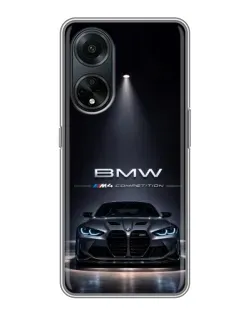 Чохол для OPPO A98 з картинкою «BMW крізь нічне місто» Чохол для OPPO A98 з картинкою «BMW крізь нічне місто»