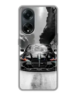 Чохол для OPPO A98 з картинкою «BMW — акварельний дрифт» Чохол для OPPO A98 з картинкою «BMW — акварельний дрифт»