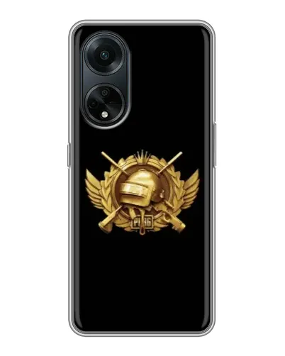 Чохол для OPPO A98 з картинкою «PUBG — помаранчевий градієнт»