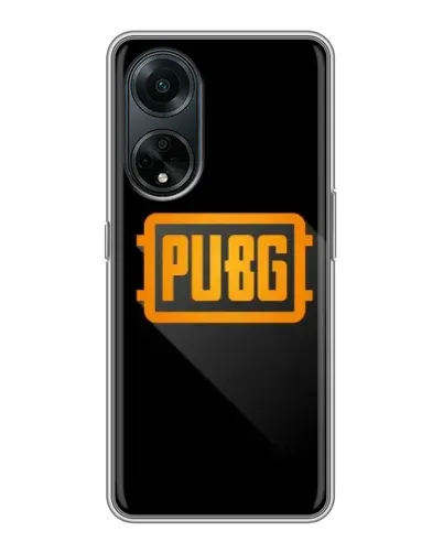 Чохол для OPPO A98 з картинкою «PUBG — рамка лого»