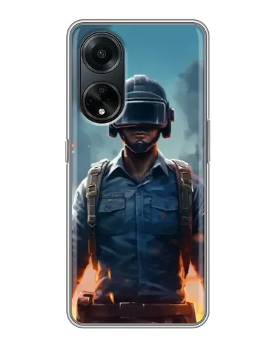 Чохол для OPPO A98 з картинкою «PUBG — реалістичний герой»