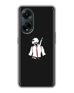 Чохол для OPPO A98 з картинкою «PUBG — силует воїна» Чохол для OPPO A98 з картинкою «PUBG — силует воїна»