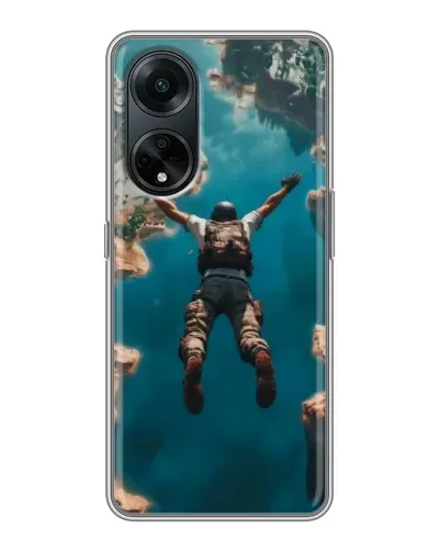 Чохол для OPPO A98 з картинкою «PUBG — вільне падіння»