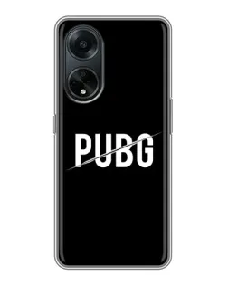 Чохол для OPPO A98 з картинкою «PUBG — білий логотип» Чохол для OPPO A98 з картинкою «PUBG — білий логотип»