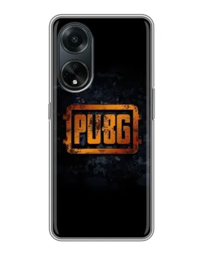 Чохол для OPPO A98 з картинкою «PUBG — золотий логотип»