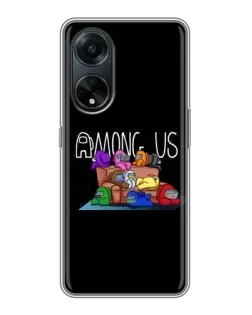 Чохол для OPPO A98 з картинкою «Логотип Among Us»