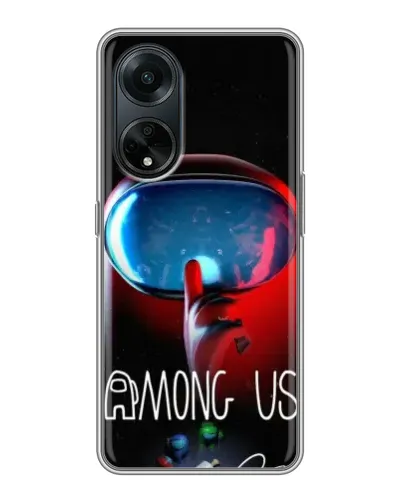 Чохол для OPPO A98 з картинкою «Червоний імпостер — макро» Чохол для OPPO A98 з картинкою «Червоний імпостер — макро»