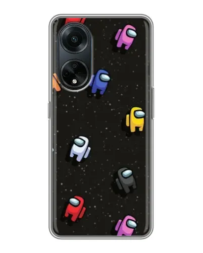 Чохол для OPPO A98 з картинкою «Космічний патерн Among Us» Чохол для OPPO A98 з картинкою «Космічний патерн Among Us»