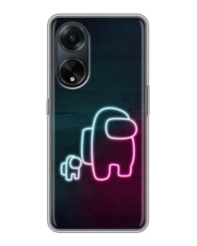 Чохол для OPPO A98 з картинкою «Among Us неон-арт» Чохол для OPPO A98 з картинкою «Among Us неон-арт»