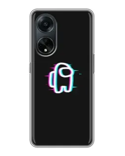 Чохол для OPPO A98 з картинкою «Among Us неон»