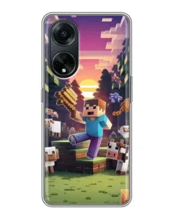 Чохол для OPPO A98 з картинкою «Стів на фермі»