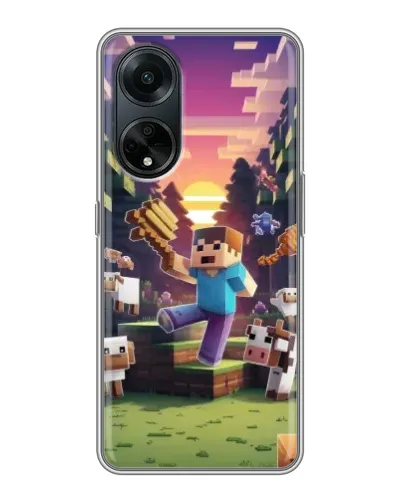 Чохол для OPPO A98 з картинкою «Стів на фермі»