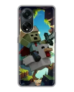 Чохол для OPPO A98 з картинкою «Стів та гусь»