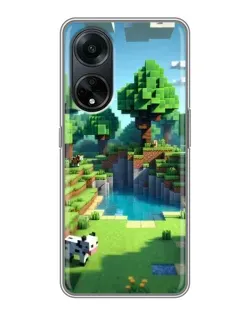 Чохол для OPPO A98 з картинкою «Minecraft літній день»