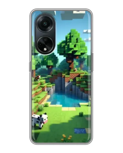 Чохол для OPPO A98 з картинкою «Minecraft літній день»