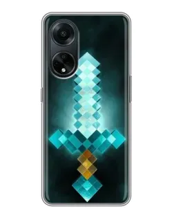 Чохол для OPPO A98 з картинкою «Алмазний меч неон»