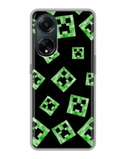 Чохол для OPPO A98 з картинкою «Паттерн з кріперами»