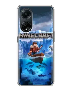 Чохол для OPPO A98 з картинкою «Minecraft льодянийсвіт»