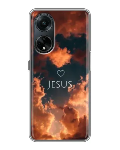 Чохол для OPPO A98 з картинкою «Сяйво Імені Jesus»