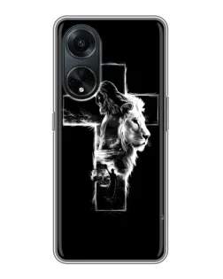 Чехол для OPPO A98 с картинкой «Сияющий крест Jesus» Чехол для OPPO A98 с картинкой «Сияющий крест Jesus»