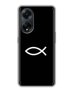 Чехол для OPPO A98 с картинкой «Символ рыбы Jesus» Чехол для OPPO A98 с картинкой «Символ рыбы Jesus»