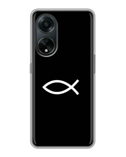 Чехол для OPPO A98 с картинкой «Символ рыбы Jesus» Чехол для OPPO A98 с картинкой «Символ рыбы Jesus»