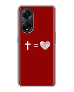 Чехол для OPPO A98 с картинкой «Уравнение любви» Чехол для OPPO A98 с картинкой «Уравнение любви»