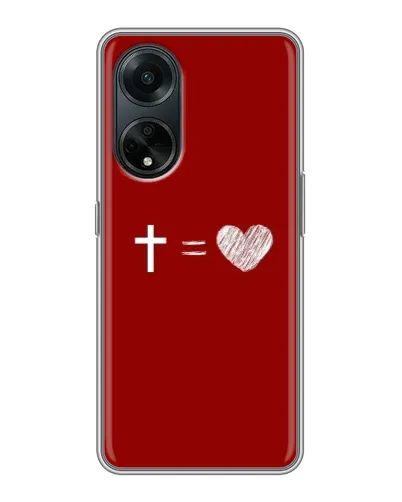 Чехол для OPPO A98 с картинкой «Уравнение любви» Чехол для OPPO A98 с картинкой «Уравнение любви»