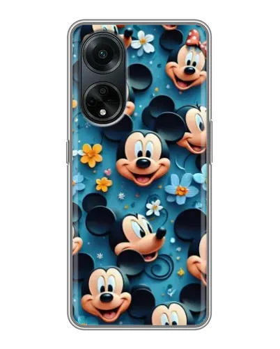 Чохол для OPPO A98 з картинкою «Паттерн Міккі та Мінні» Чохол для OPPO A98 з картинкою «Паттерн Міккі та Мінні»