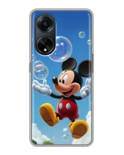 Чохол для OPPO A98 з картинкою «Mickey та мильні бульбашки»